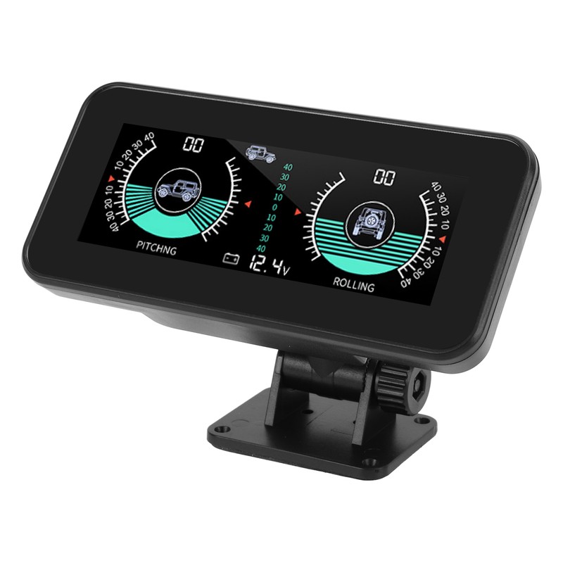 Universal Intelligent Car Inclinometer Tilt Gauge High Resolution HUD Digital