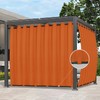 Easy-Going Outdoor Curtains Waterproof Windproof Weatherproof Curtain for Patio, Cabana,