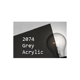Transparent Dark Gray Acrylic Sheet #2074 1/8" x 12" x 12" Nominal