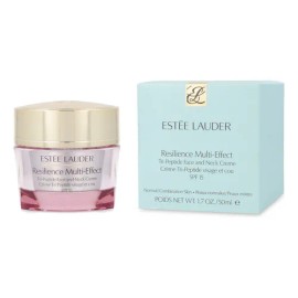 Crema Hidratante Tri-Peptido para cara y cuello SPF 15 Estée Lauder Resilience Multi-Effect día para piel normal a mixta de 48.195g