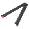 Aluminum Alloy Ruler, Metal Folding Ruler, Easy to Carry Clear