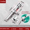 5" Slide Gate Latch Bolt, Stainless Steel Heavy Duty Solid