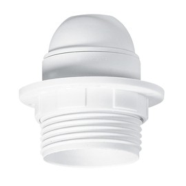 Legrand LEG91134 Bulb Socket with Ring for E27 Screw-Cap Bulb Plastic White