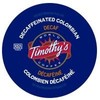 Timothy's, Colombian Decaf , Single-Serve Keurig K-Cup Pods, Medium Roast Coffee, 96 Count (4 Boxes of 24 Pods)