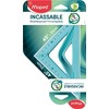 Maped Flex - triangles (45°, Green, Translucent, Plastic, Hanging bag)