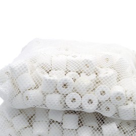 JIHAQUA Aquarium Bio Ceramic Rings 10 lbs Filter Media for Pond Fish Tank Canister Filter
