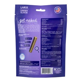 Get Naked Grain Free 1 Pouch 6.6 Oz Digestive Health Dental Chew Sticks, Large