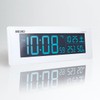Seiko Clock DL305W Radio Controlled Digital Alarm Clock, Desk Clock,