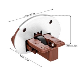 Gadpiparty 10 Sets Drawer Guide Kit Replacement Dresser Drawer Slides Repair Kit Dresser Drawer Replacement Parts Drawer Stop with Roller Drawer Guide for Dresser, Metal Plate