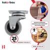 Kotarbau Set of 4 Furniture Castors Diameter 40 All Shelves