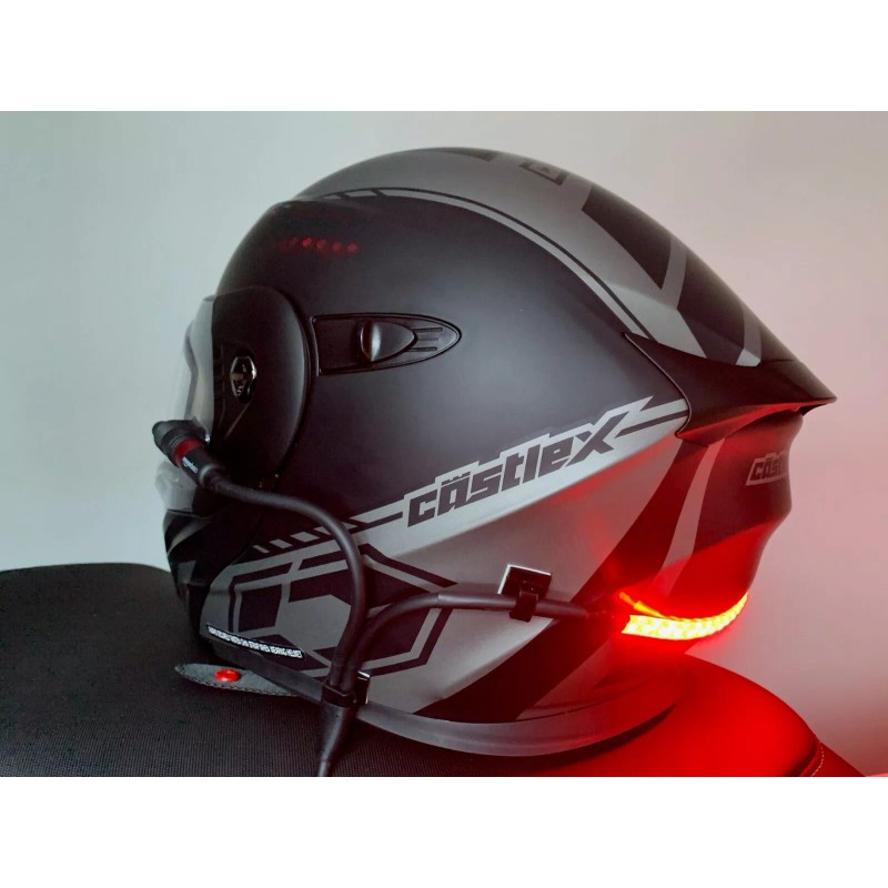 Nyte Ryder BLUE LED Snowmobile Helmet Safety Light fits most