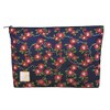 Brocade bolsa con cierre, forrada con brocado Nishijin, talla L.,