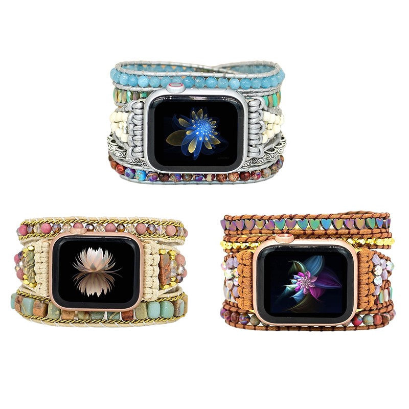 Boho Beads Watch Band Charm Bracelets Beaded Watch Bracelet Band