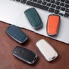 LJMTBKAN for Ford Key Fob Cover,Aluminum Leather Key Case Compatible