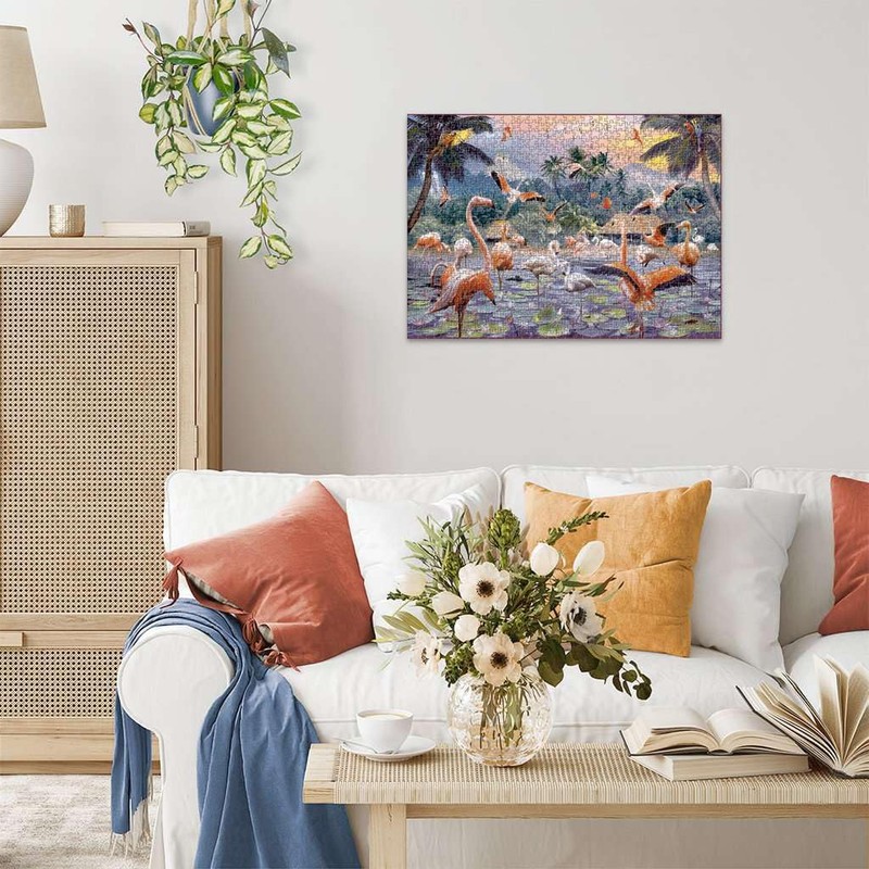 Ravensburger Puzzle - 12000574 Pinke Flamingos - 1000 Teile