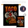 TACO Trump Burlap Flag Eagle Pole kit Burlap Wall Hanging
