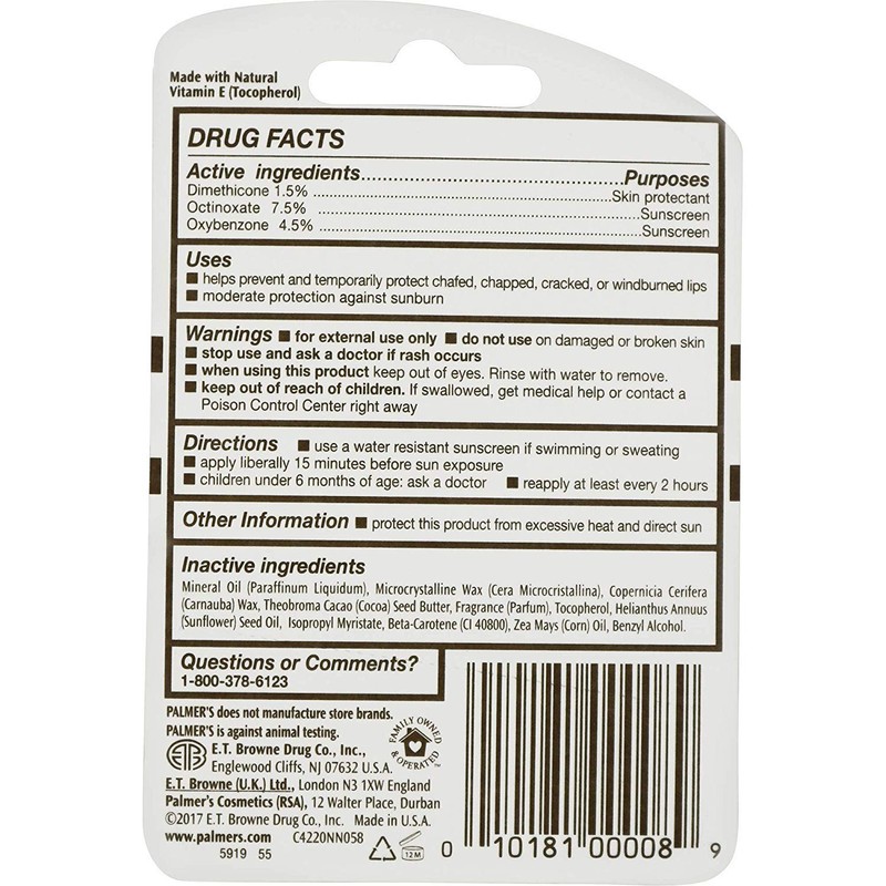 Palmers Cocoa Butter Lip Balm SPF #15 by Palmers