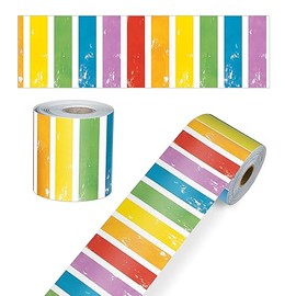 Carson Dellosa All are Welcome 65 Ft All are Neighbors Straight Rainbow Bulletin Board Borders, Classroom Borders for Bulletin Board, White Board, and Rainbow Classroom Décor, Bulletin Board Trim