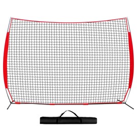 16x10 ft Barricade Backstop Net, Sports Barrier Net, Multi-Sport Backstop Net with Carry Bag - Baseball, Softball, Lacrosse, Soccer, Basketball, Tennis - Protective Screen for Practice