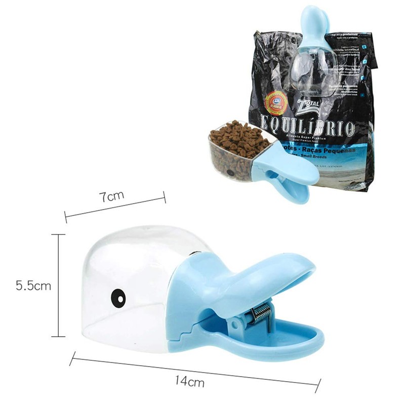 Merkts 2-in-1 Creative Duck Head Shaped Grain Shovel&Food Clip,for Sweet
