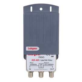 TV Signal Filter Labgear LTE 700, 5G & 4G Masthead Outdoor Interference Filter with F-Connections