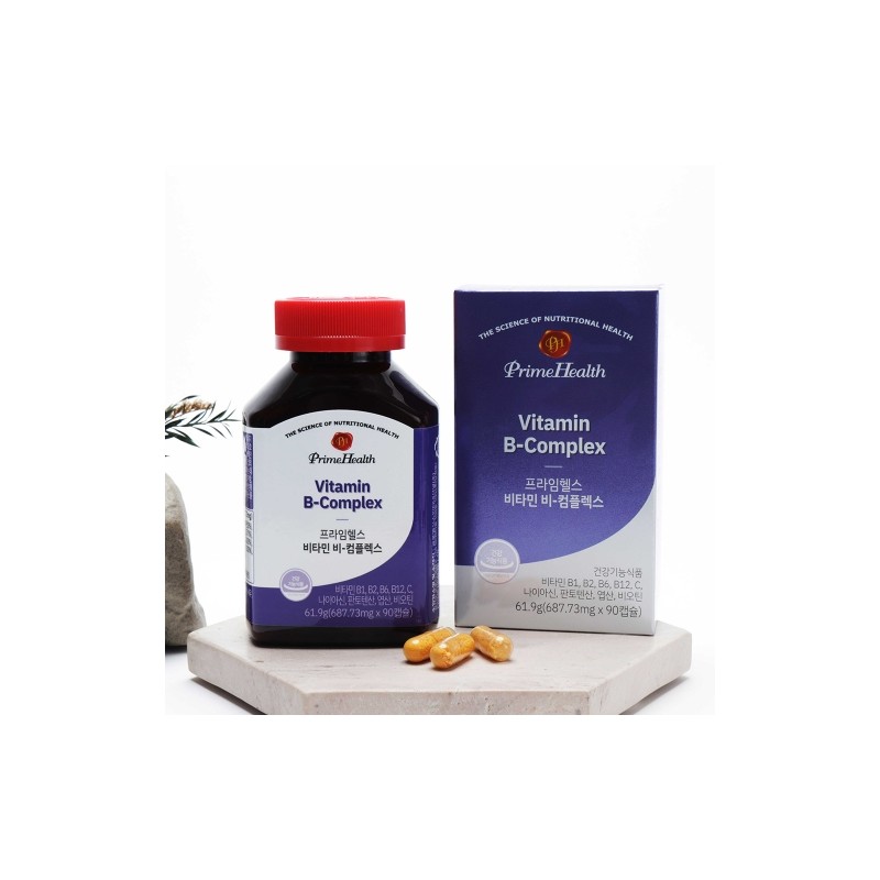 Prime Health Vitamin B Complex 687.73mg 90 Capsules / 프라임헬스