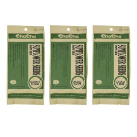 ChaCha Coconut Flavored Roasted Sunflower Seeds Pack of 3 750g