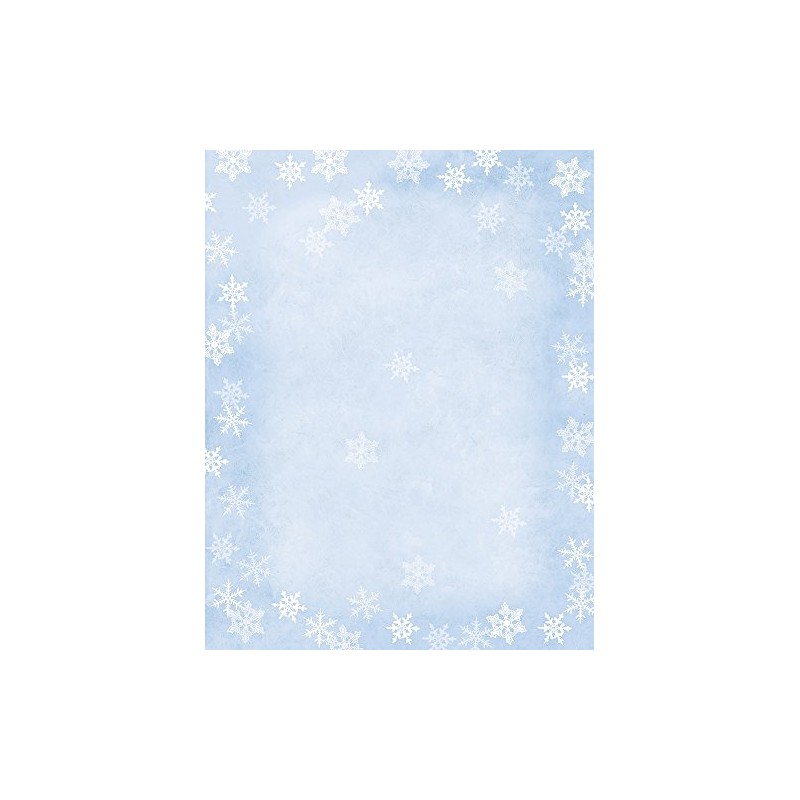 Hortense B. Hewitt 80-Pack Sheets Winter Flakes Decorative Paper