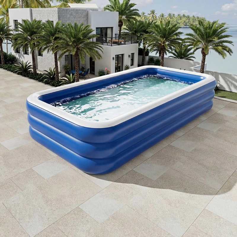 Extra Large Inflatable Family Pool for Backyard Fun – Thickened