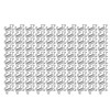 100pcs Dog Shape Paper Clips Creatively Cute Plated Metal Bookmark
