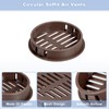 sourcing map 12Pcs 50mm/1.97" Circular Soffit Air Vents, Plastic Soffit