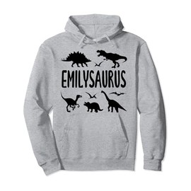 Dinosaur T Rex Emily Emilysaurus Girls Dino Name Pullover Hoodie