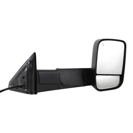 Garage-Pro Passenger Side Power Heated Towing Mirror for Ram 1500 2500 2013-2018 Manual Fold With Signal Light & Puddle Lamp; Without Memory Textured With Towing Package