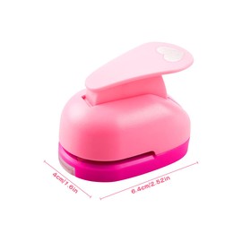 Heart-shaped Paper Punch, Jagowa Homemade Heart Pattern Punch for DIY Crafts, Scrapbooking, Photos, Greeting Cards (Random Color)