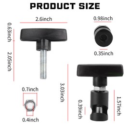 Nowkont Pack-2 Multi-Purpose Car Lifting Rod Support Device, Waterproof Durable Metal Anti-Slip Vehicle Support Rod Retainer, Universal Snap-on Anti-Pinch Automotive Suppor Accessories (Black)