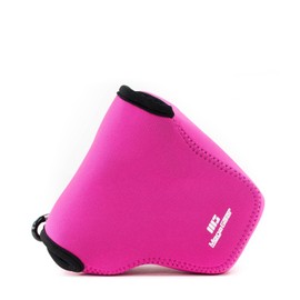 MegaGear Ultra Light Neoprene Case with Carabiner for Canon G3X Camera - Hot Pink
