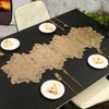 Hosoncovy Decorative Flower Table Runner PVC Hollow Table Runner Non-slip