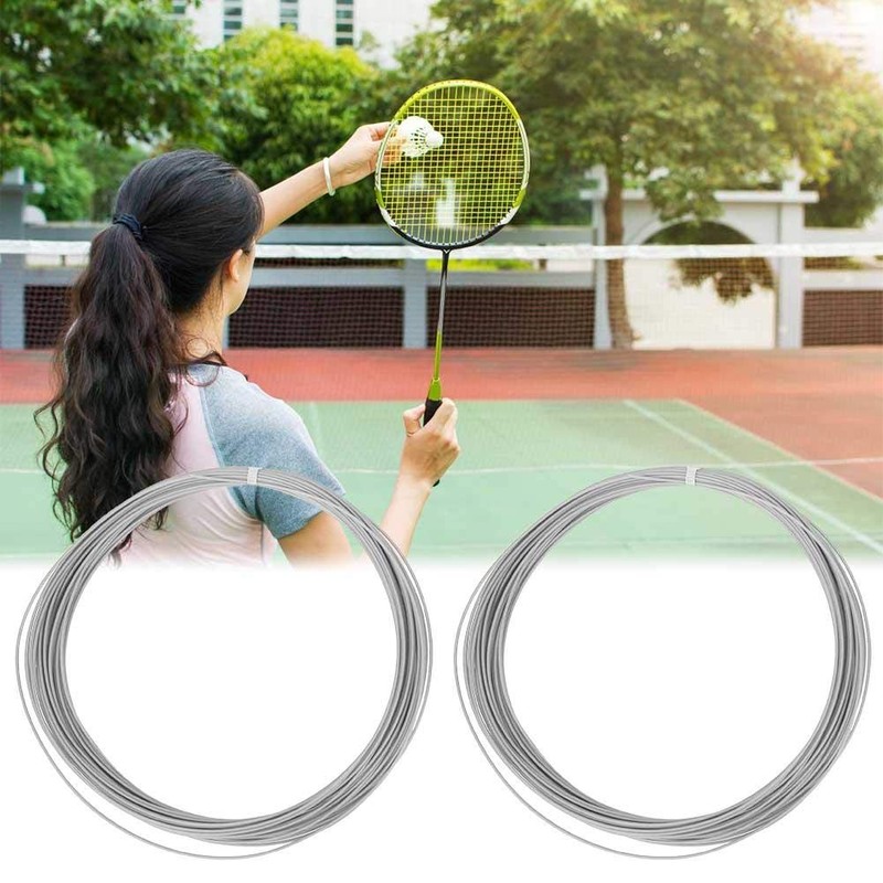Keenso 2 Pieces Badminton Racket String 10M High Flexibility Badminton