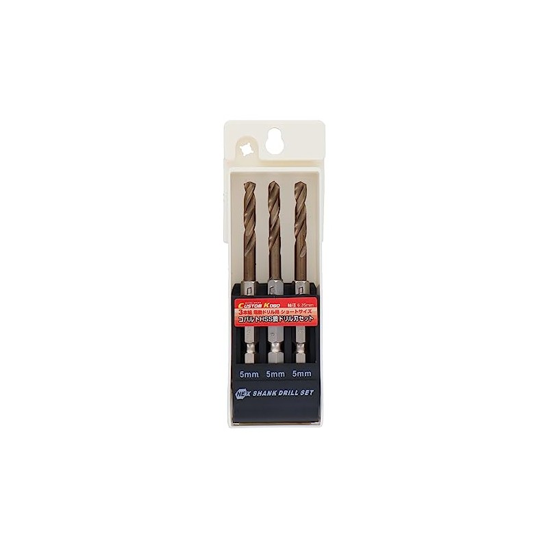 Sankyo Corporation CUSTOM KOBO CCB-357 3-Piece Short Size Cobalt HSS