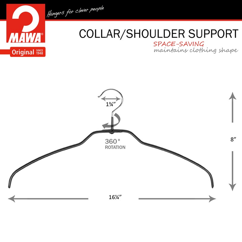 Mawa Reston Lloyd Silhouette Ultra-Thin Series, Non-Slip Space Saving Shirt