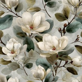 ReWallpaper Vintage Floral Wallpaper Peel and Stick Magnolia Wallpaper