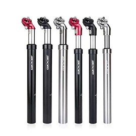 COCH Zoom Bike Seat Posts Bike Suspension Seatpost 27.2mm 31.6mm Alumium Adjustable Seatpost for MTB Road Bike Mountain Bike Fixed Bike Seatpost (Black, 31.6mm)