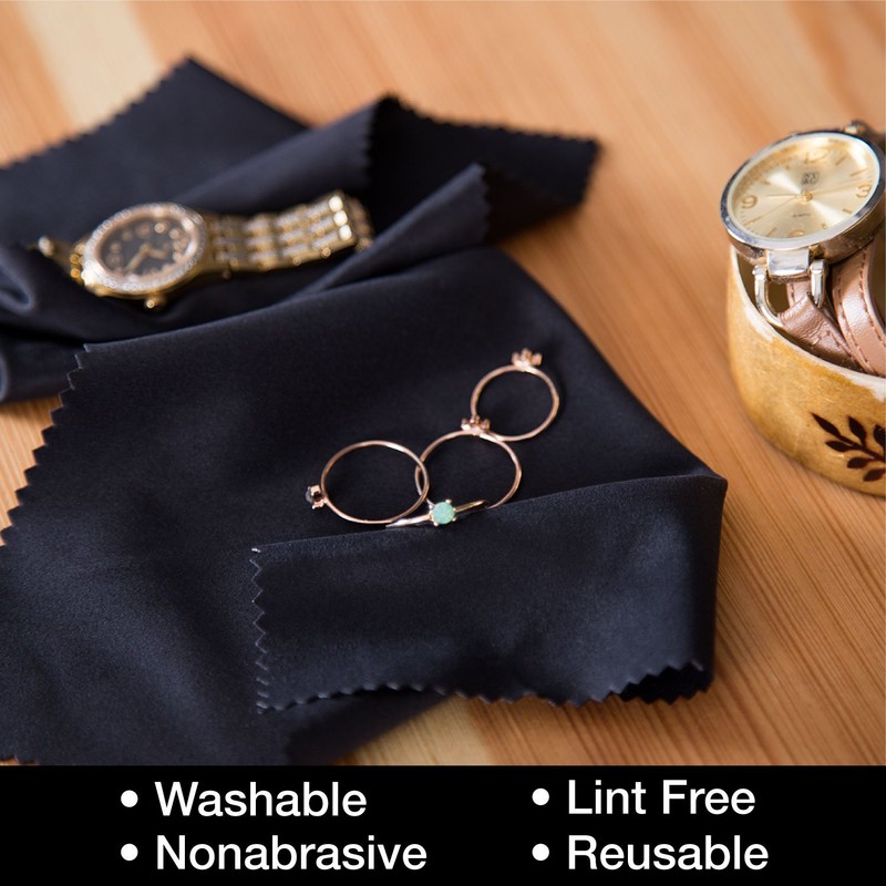 Microfiber Cloth Jewelry Glasses Lens Cleaning 15x