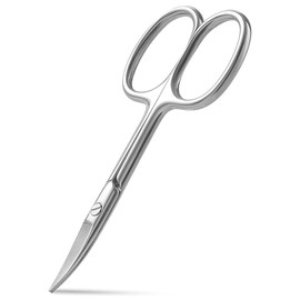 Eyebrow Scissors, Curved Blade Nail Scissors,Professional Stainless Steel Manicure Pedicure Scissors for Man and Women (1 PCS)