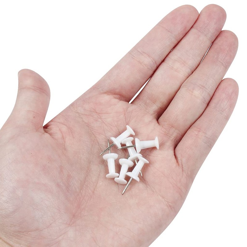 YOYUSH Push Pins, 100 Pcs Reusable Drawing Pins with Solid