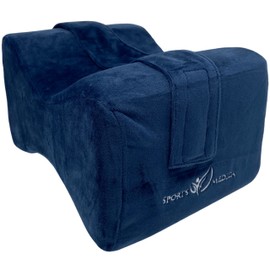 Doctor Developed Knee Pillow for Side Sleepers - Handbook Included - Leg Pillow for Side Sleepers | Knee Pillows for Sleeping, Sciatica Pillow | Wedge Pillow for Legs | Support Back Between Legs