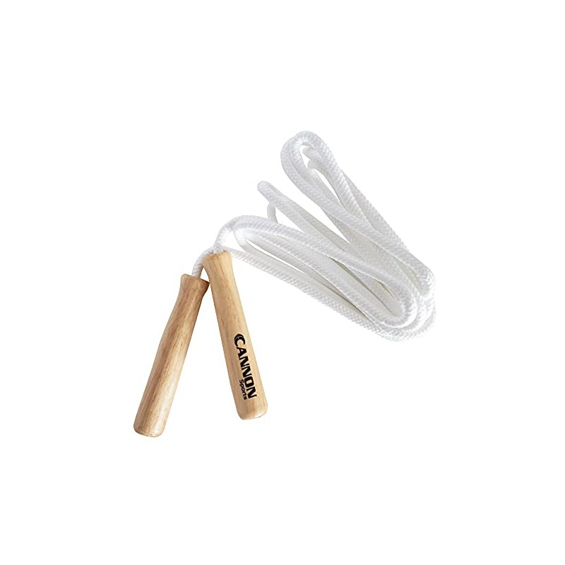 Cannon Sports Lightweight Polyester Jump Ropes with Wooden Handles, 9.5-Feet