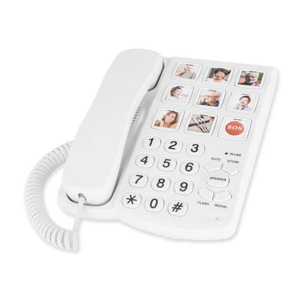 Awishwell Landline Phones for Seniors, Simple Big Button Phone for