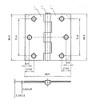 Richelieu 1821WB Onward (2-Pack) 3 1/2-inch (89 mm) Full Mortise