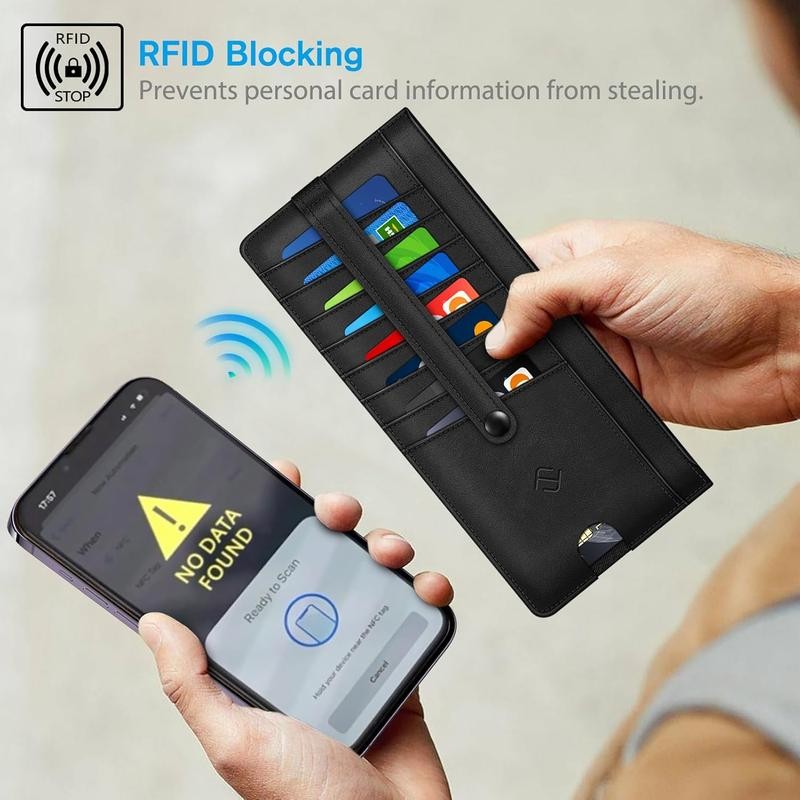 Slim Credit Card Wallet Holder Change Pouch, RFID Blocking Business